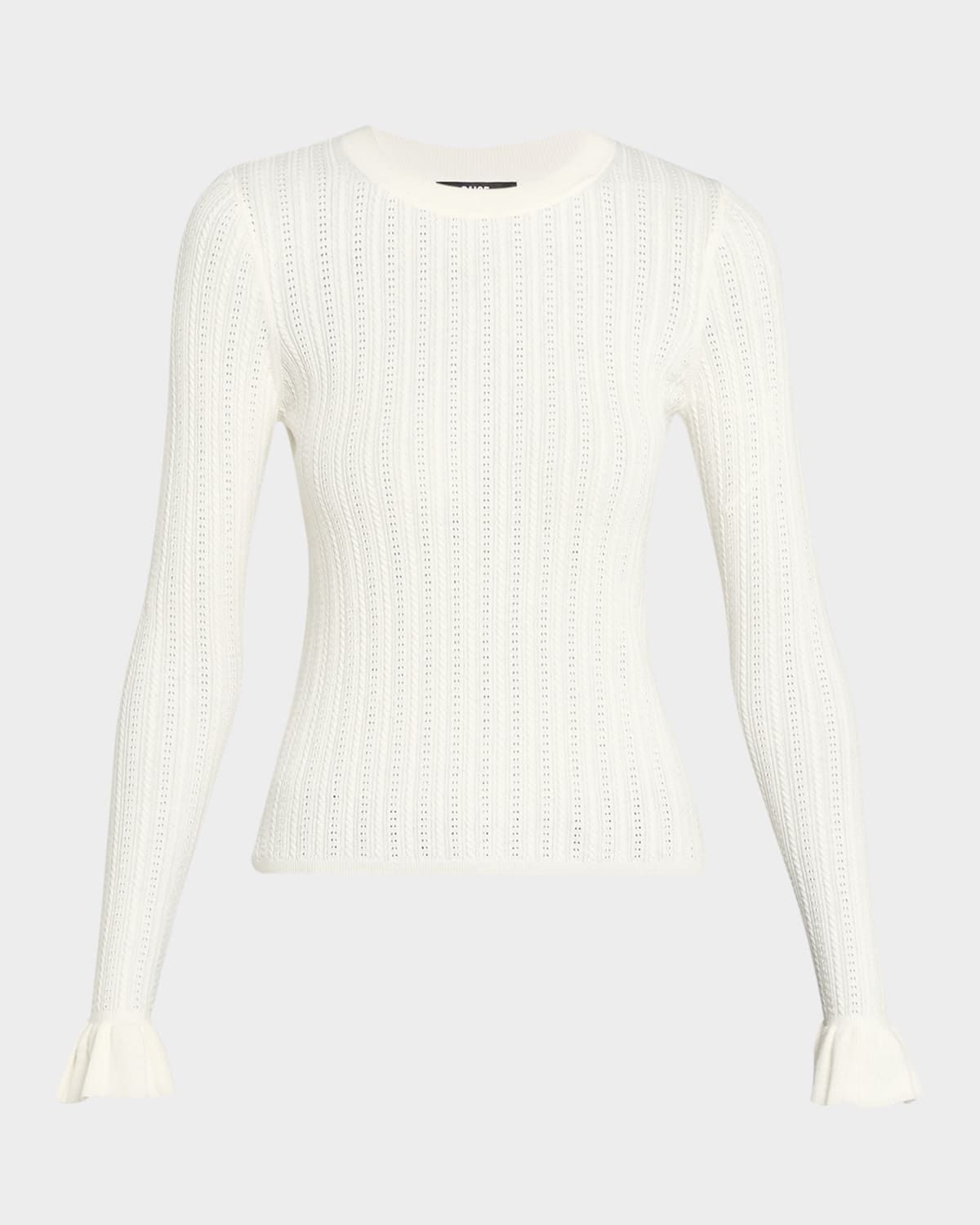 Ophelia Pointelle-Knit Top