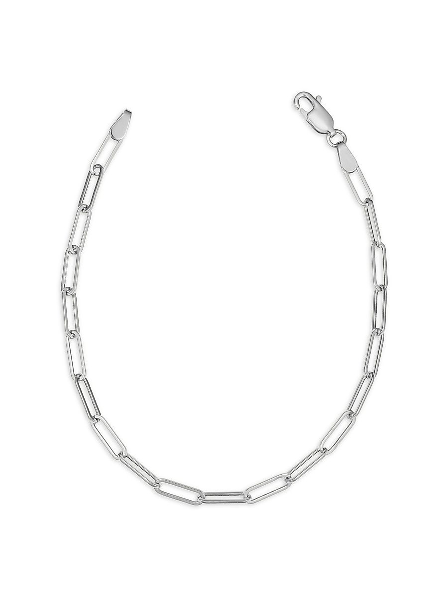 Women's 14K White Gold Venice Link Bracelet - White Gold