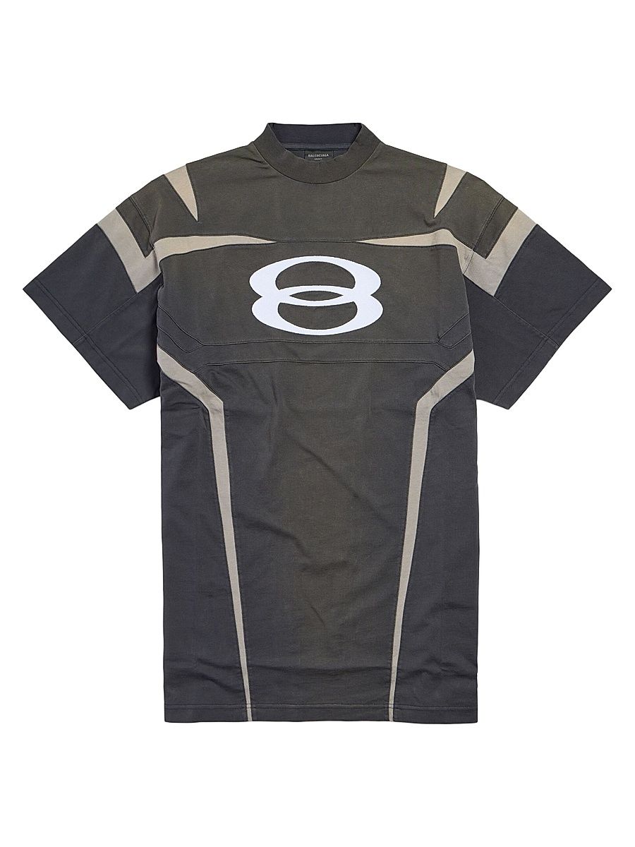 Men's Unity Sports Icon Biker Oversized T-Shirt - Black - Size XL