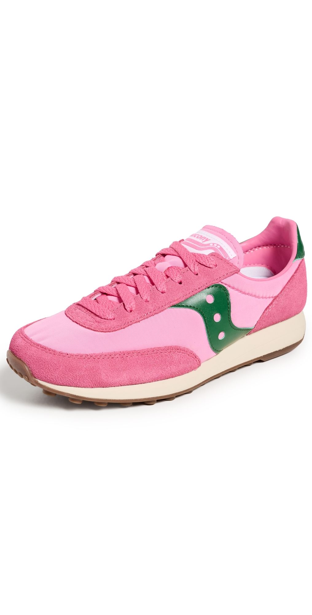 Saucony Trainer 80 Sneakers Pink/Forest 9