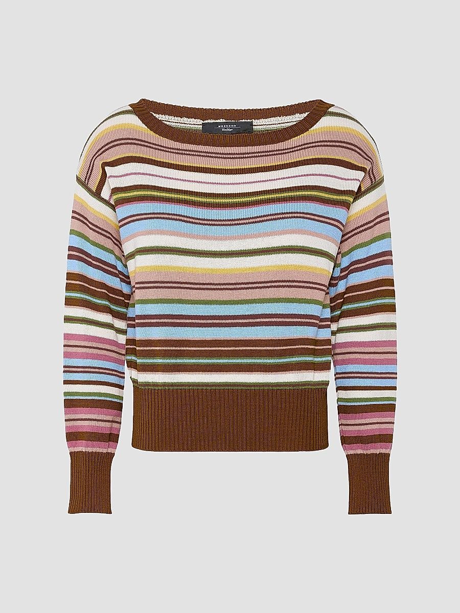 Women's Pure Cotton Yarn Sweater - Multicolour - Size XS