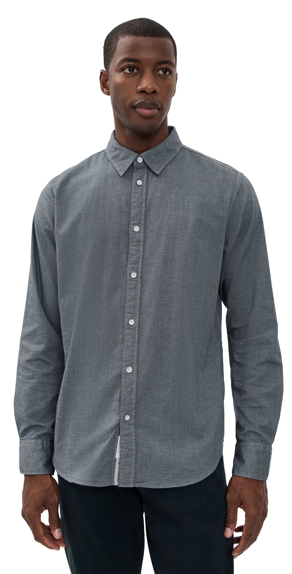 rag & bone Tomlin Stretch Dobby Shirt Skyblu M