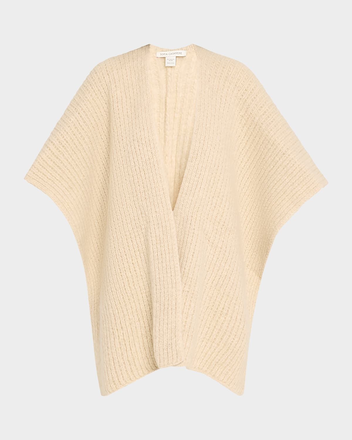 Cashmere Blend Knitted Cape