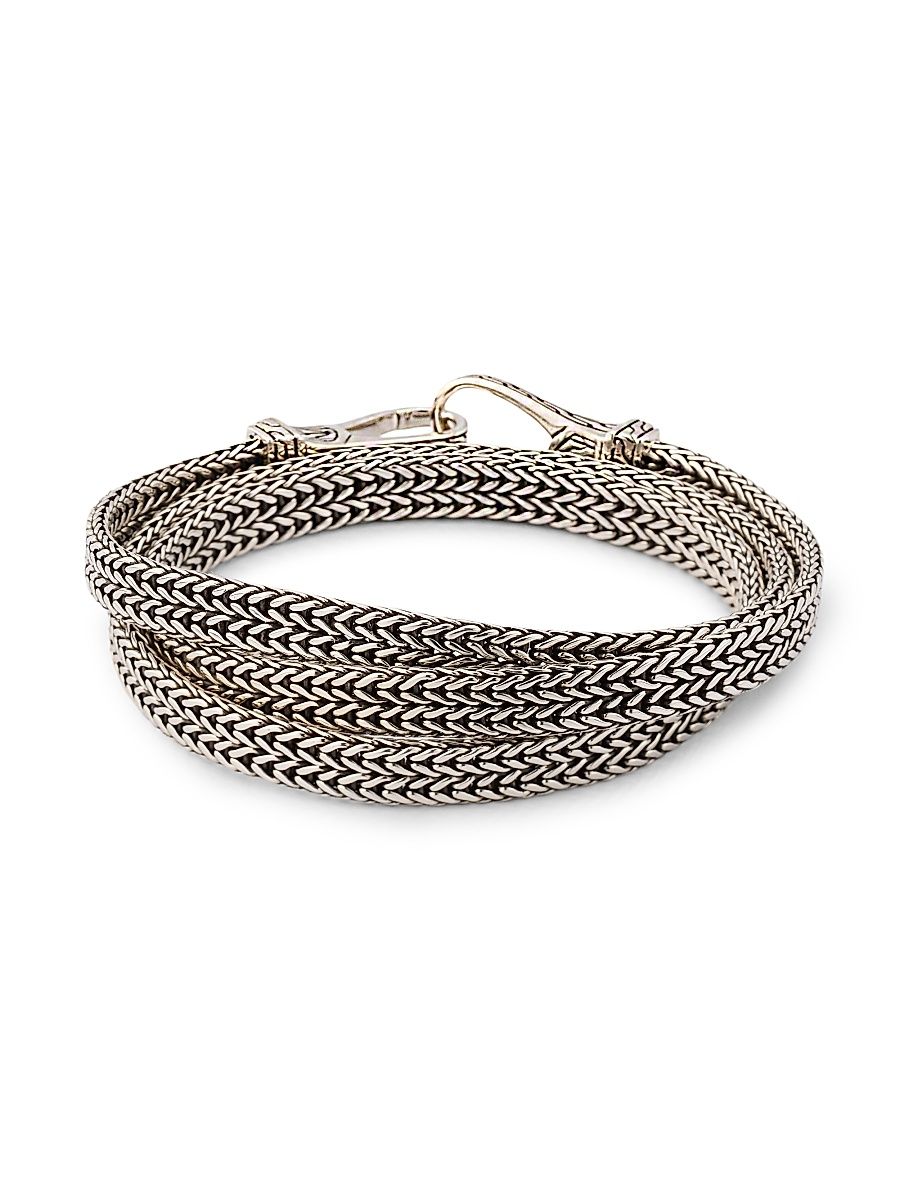 Women's Icon Sterling Silver Wrap Bracelet - Silver