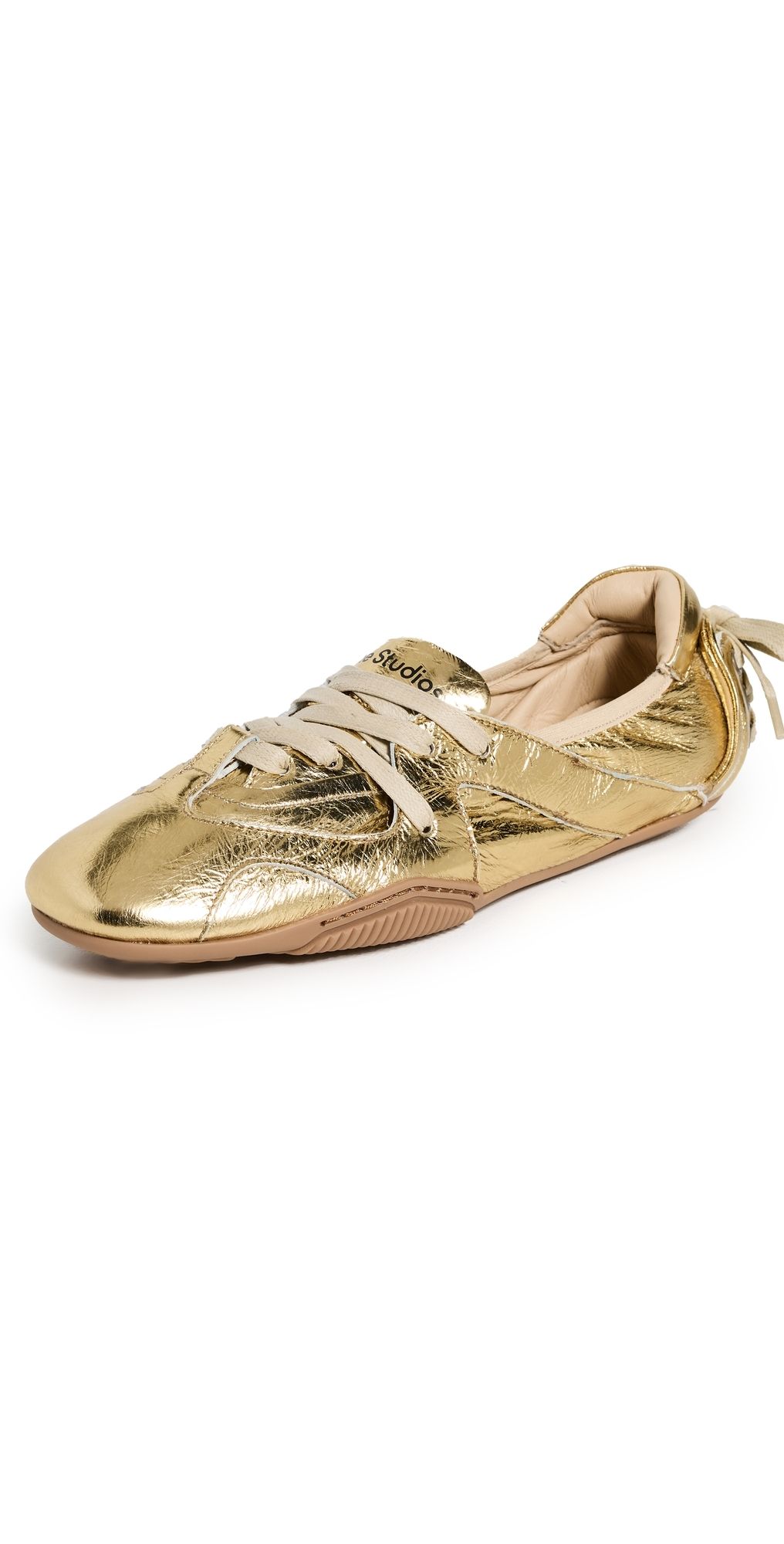 Acne Studios Bilaria Foil Winter Sneakers Gold 35