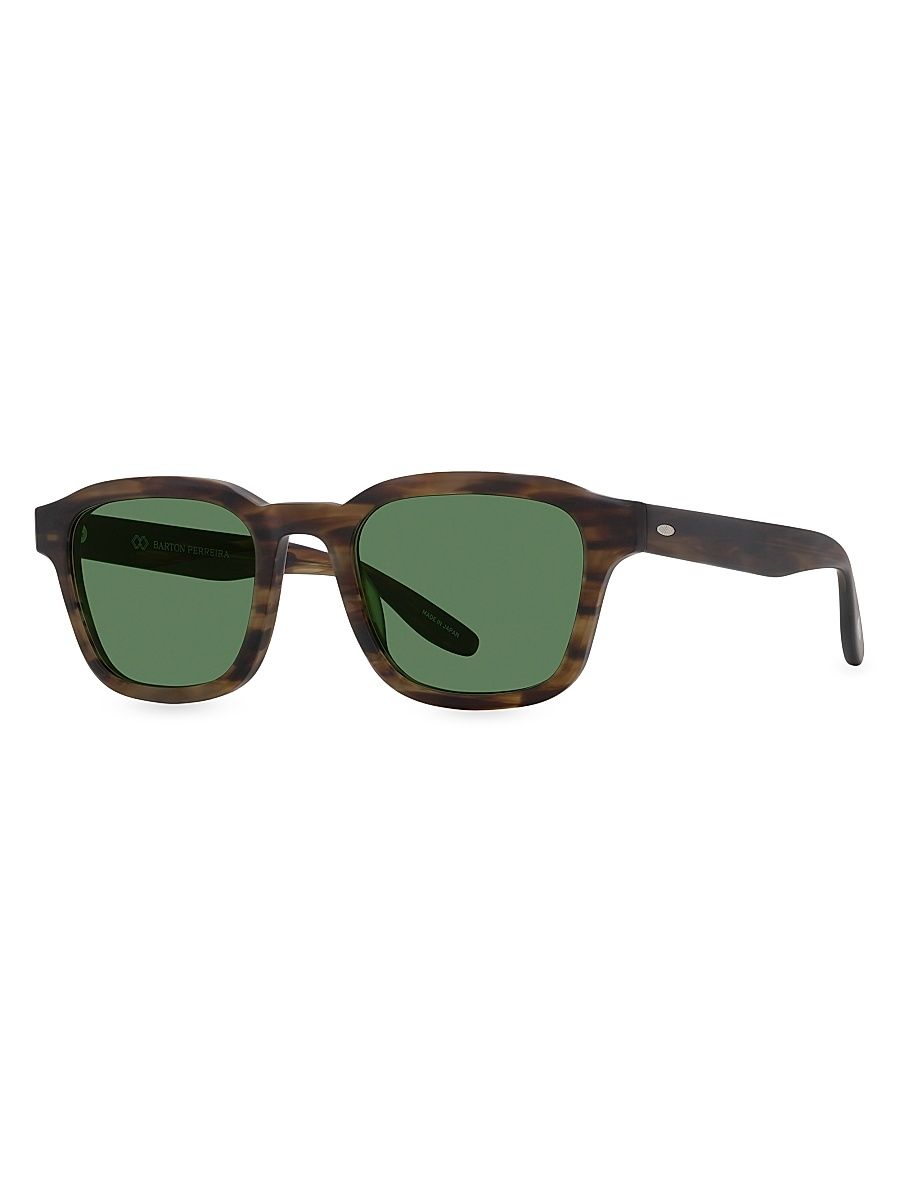 Men's Winton 51MM Square Sunglasses - Matte Sulcata Tortoise Forest