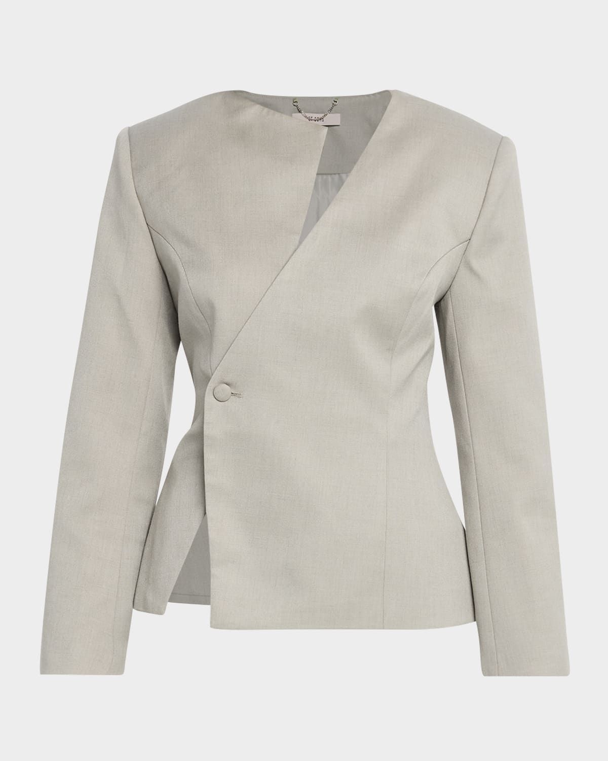 Andre Tailored Asymmetric Single-Button Jacket