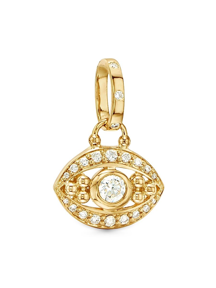 Women's Florence86 Evil Eye 18K Yellow Gold & 0.49 TCW Diamond Pendant - Gold