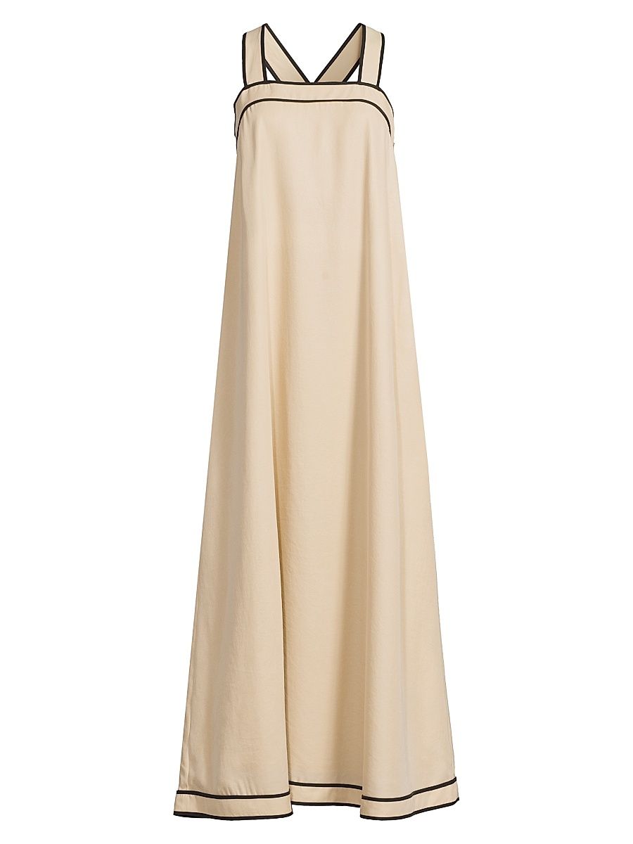 Women's Pivoine Neroli Square Neck Maxi Dress - Fawn - Size XS