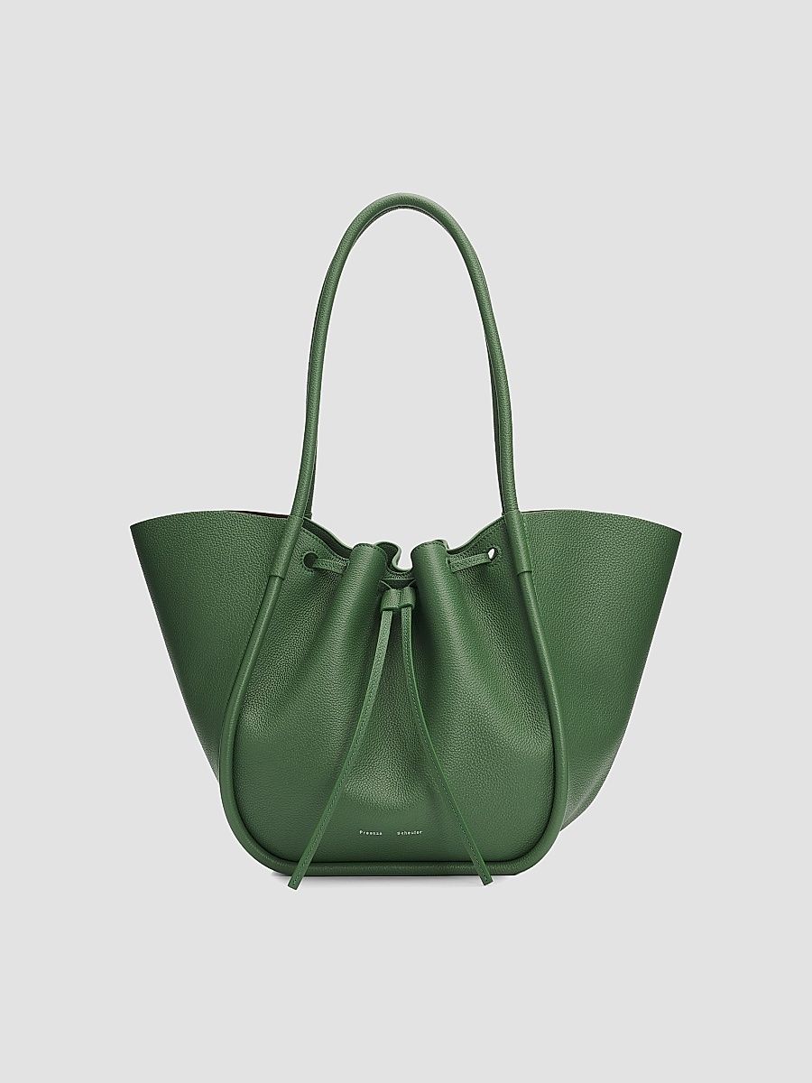 Proenza Schouler Women's Large Ruched Leather Tote Bag - Patina
