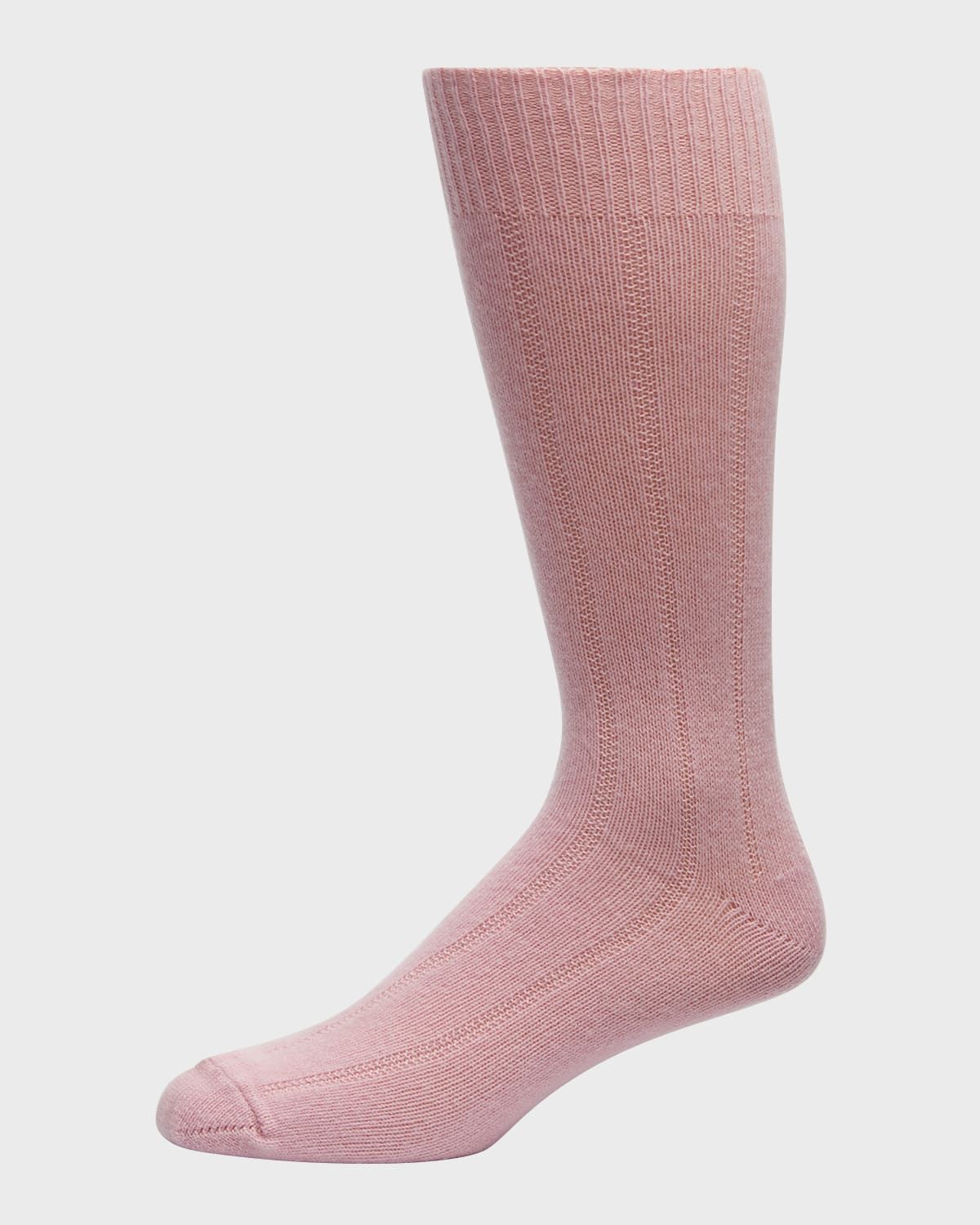 Men & apos;s Rib-Cashmere Crew Socks