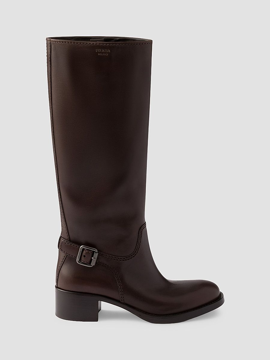 Women's Leather Boots - Brown - Size 11