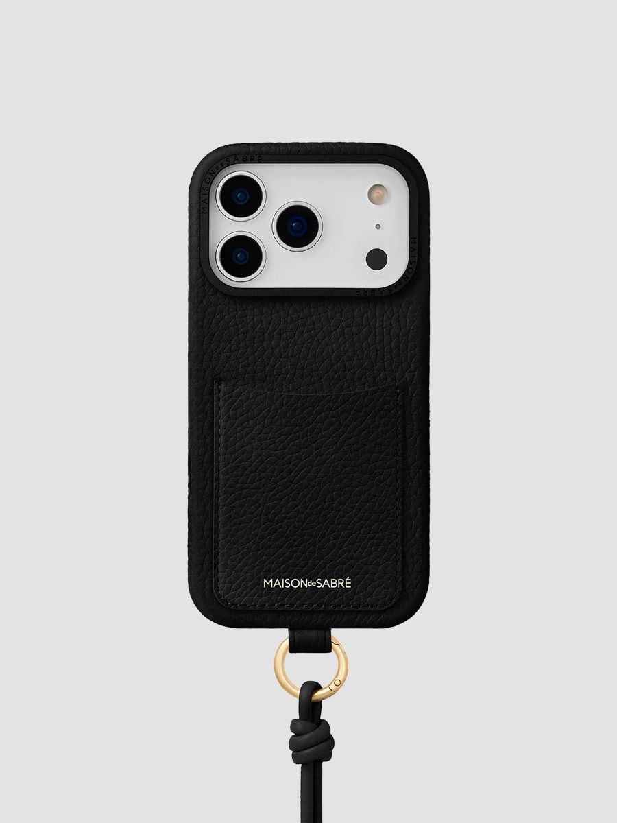 Maison de Sabre Sling Phone Case (iPhone 18 Pro Max) - Black Caviar