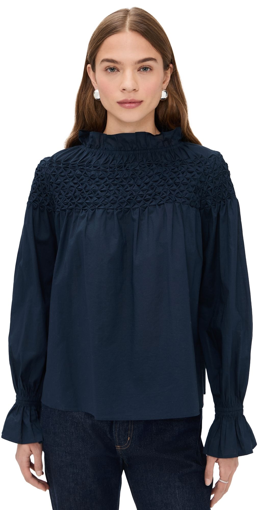 Merlette Majorelle Top Navy XXS