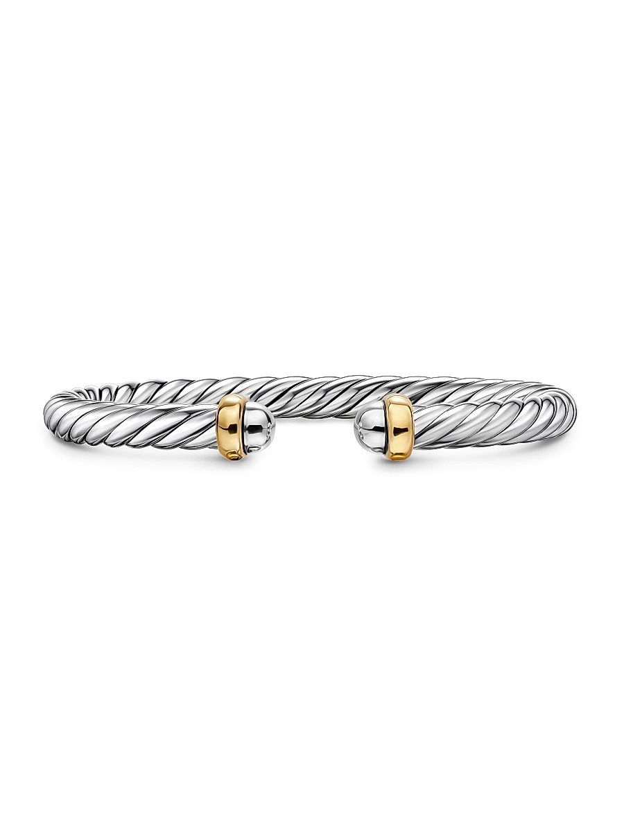 Women's Cable Flex Bracelet in Sterling Silver - Silver - Size Medium