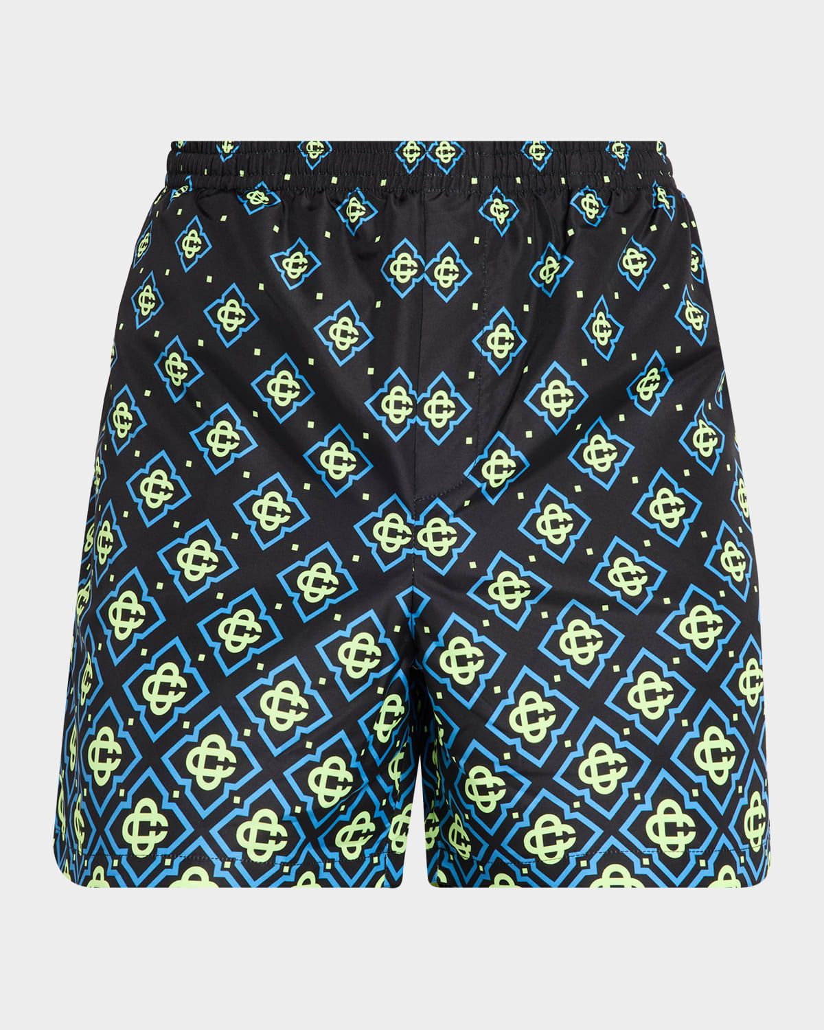 Men & apos;s Monogram Jacquard Overshirt with Embroidery