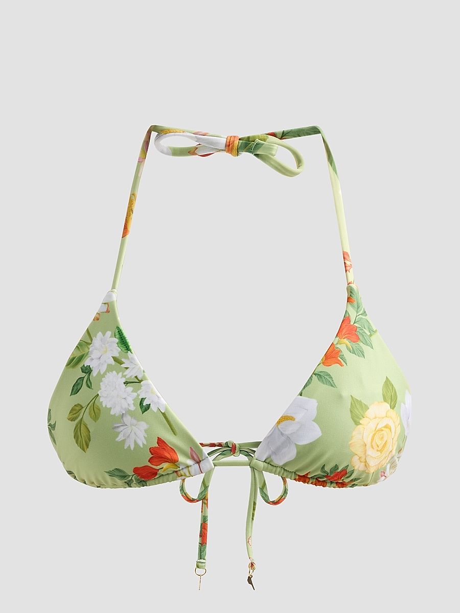 Women's Ammama Triangle Bikini Top - Sage Green - Size XL
