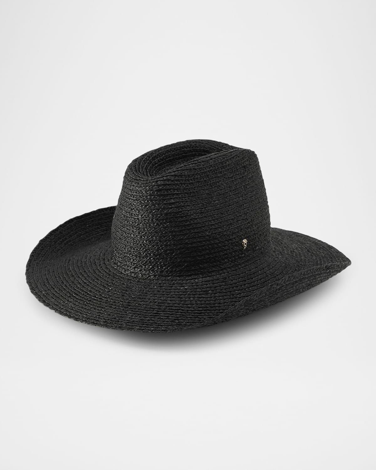 Adeline Briaded Raffia Cowboy Hat