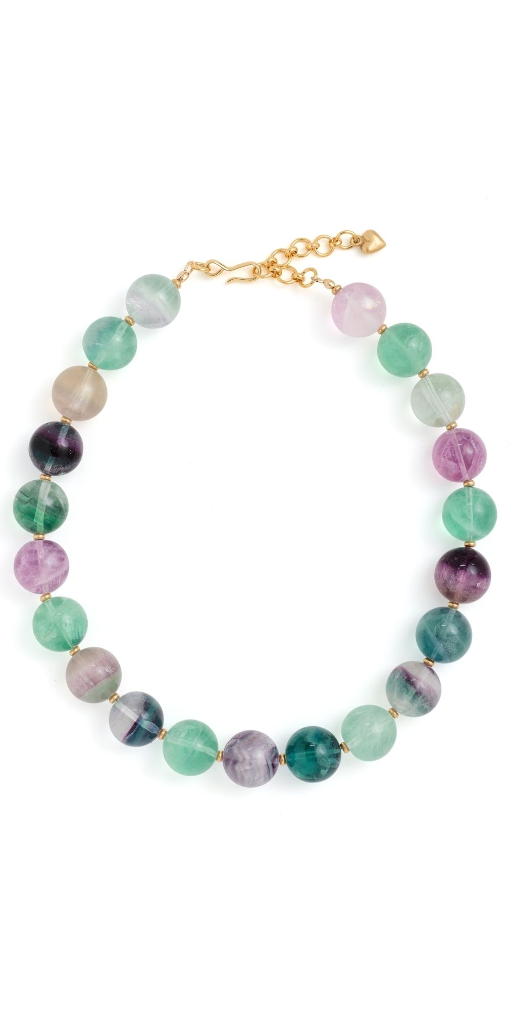 Brinker + Eliza Cosmic Necklace Fluorite One Size