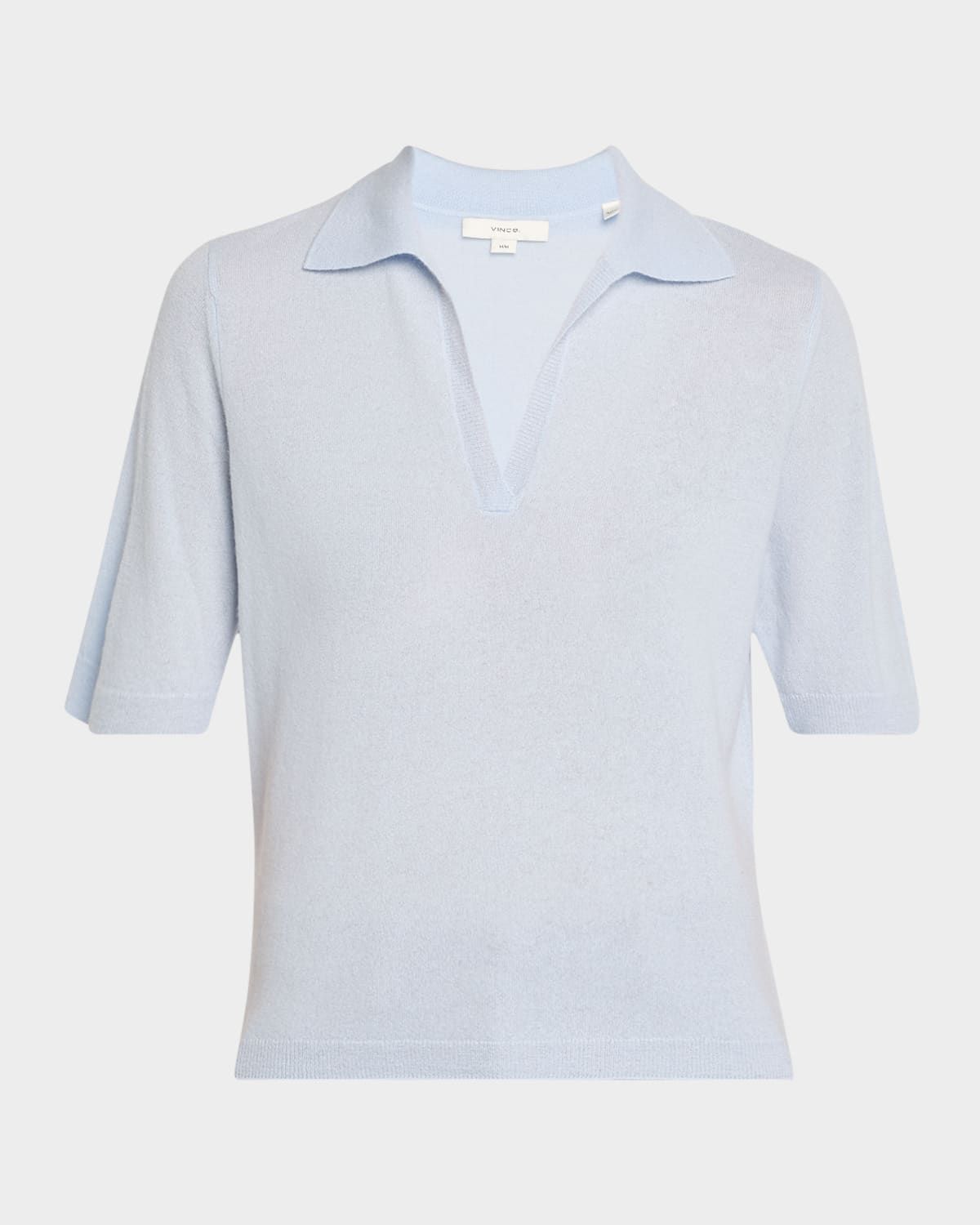 Mulberry Silk and Cashmere Polo Top