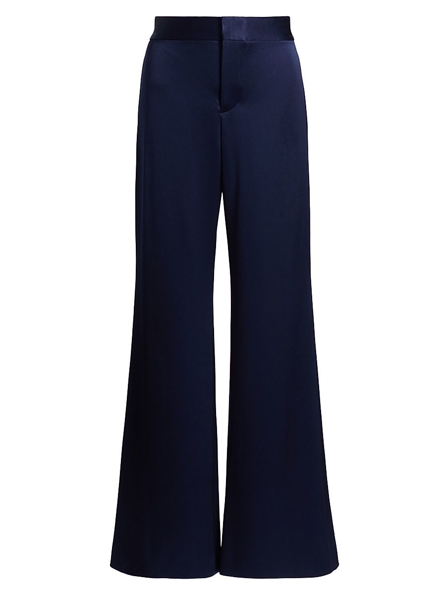 Women's Shane Slouchy Wide-Leg Pants - Midnight Blue - Size 8