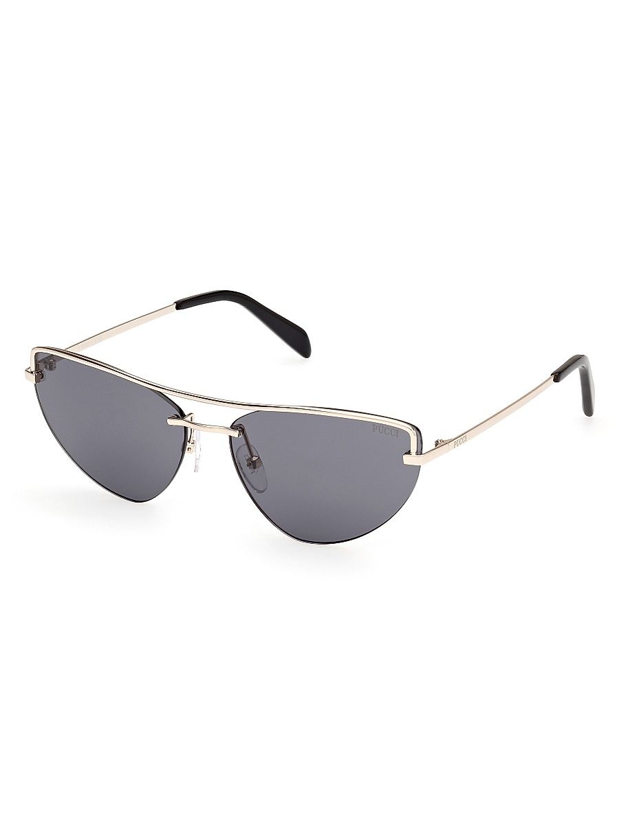 Women's Pucci 59MM Cat-Eye Sunglasses - Gold Smoke