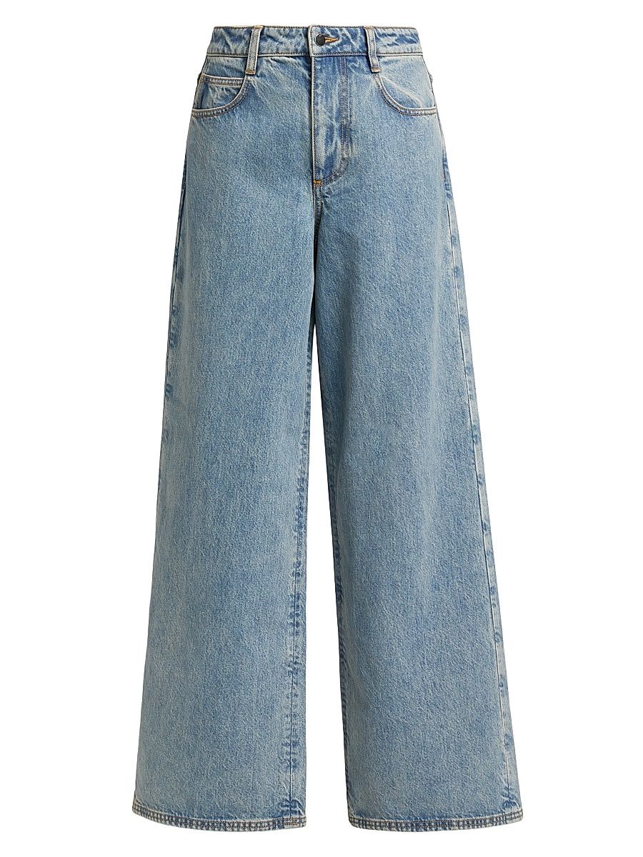 Women's Marseille Wide-Leg Jeans - Light Wash Denim - Size 31