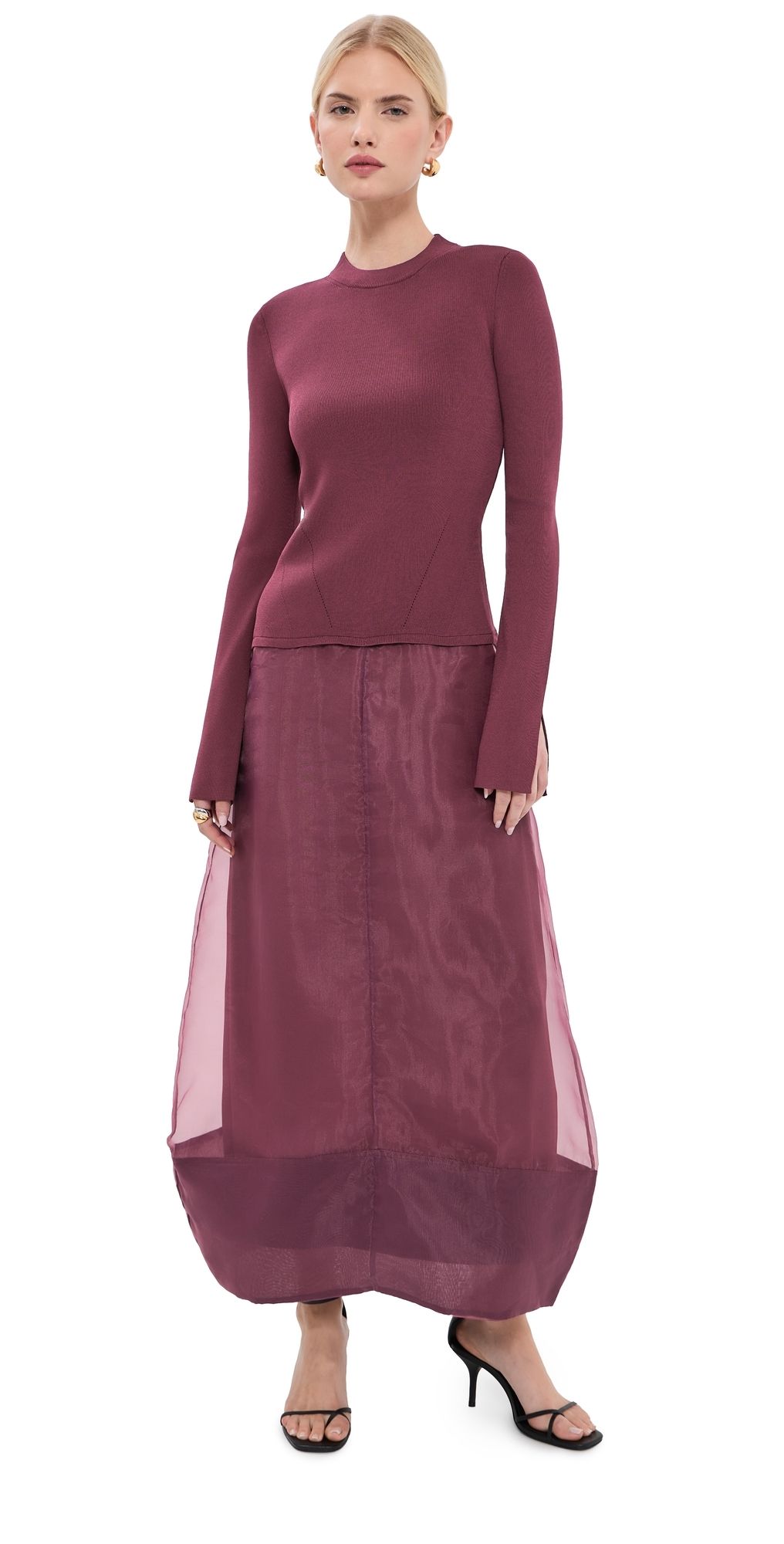 SIMKHAI Maril Midi Dress Fig XS