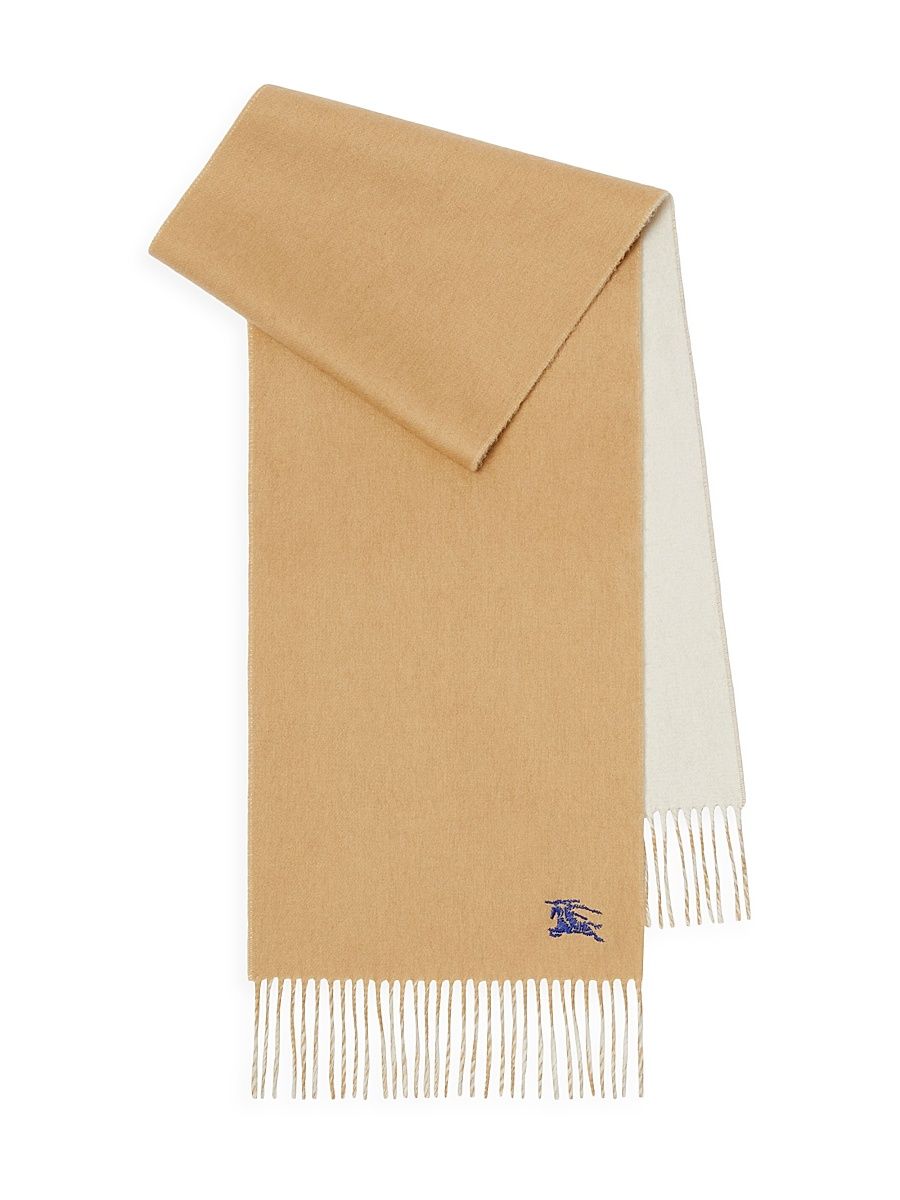 Women's Reversible Cashmere Scarf - Sand Neutral