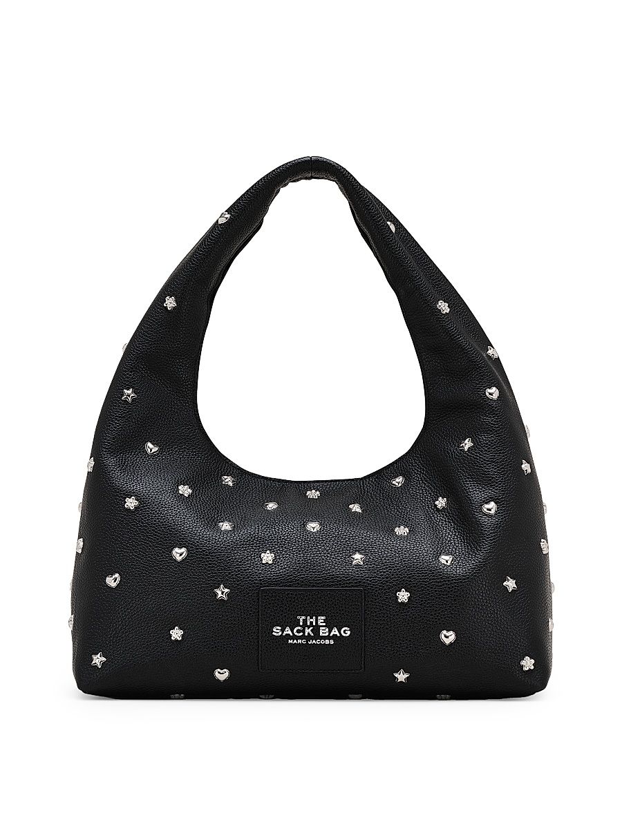 Women's The Mini Icon Stud Sack Leather Bag - Black Multi