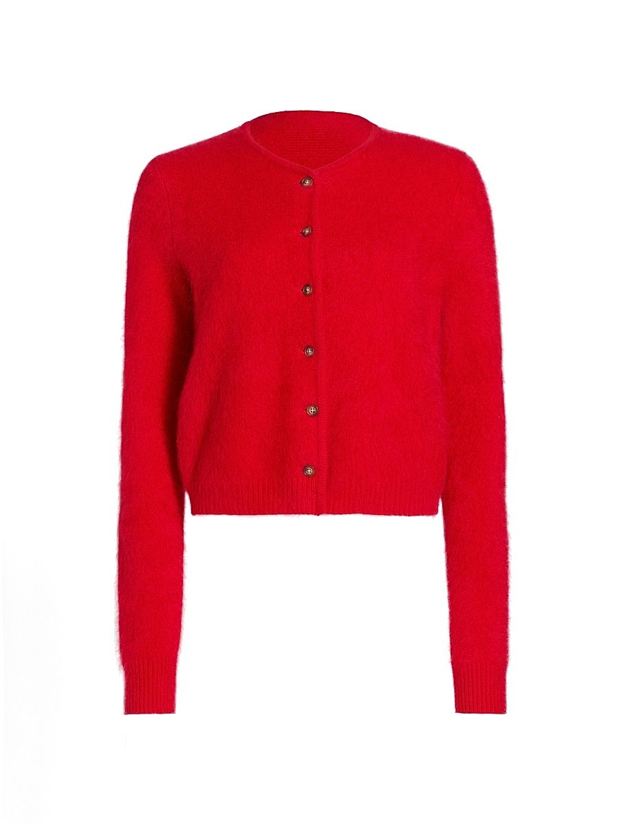 Women's Grizzly Cashmere Cardigan - True Red - Size Large