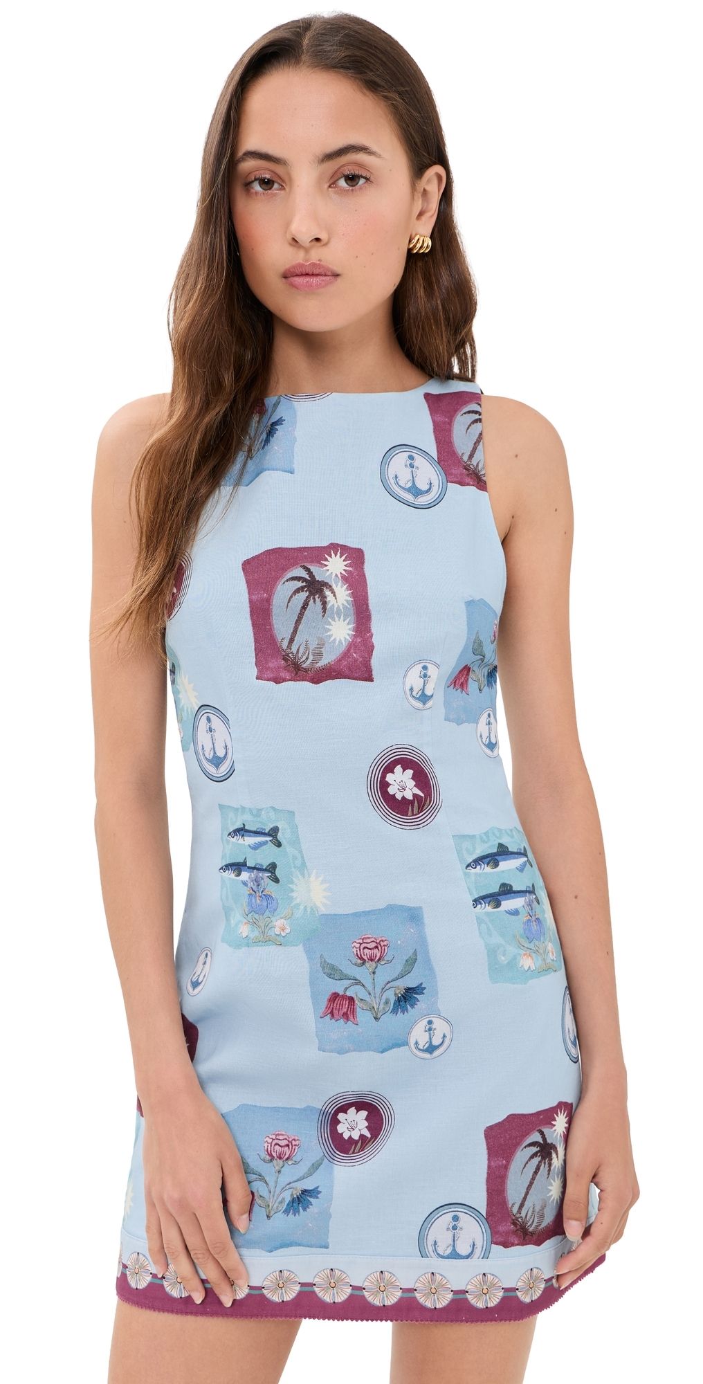 Kivari Sintra Mini Dress Blue 10