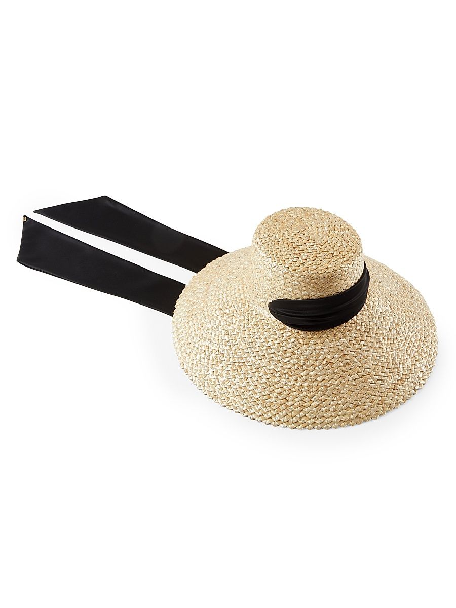 Women's Mirabel Straw Sun Hat - Natural Black