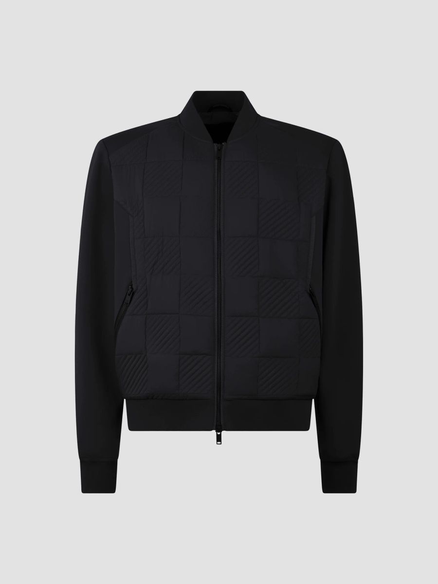 Moose Knuckles Men's Hybrids Atlas Nylon Bomber Jacket - Black - Size XL