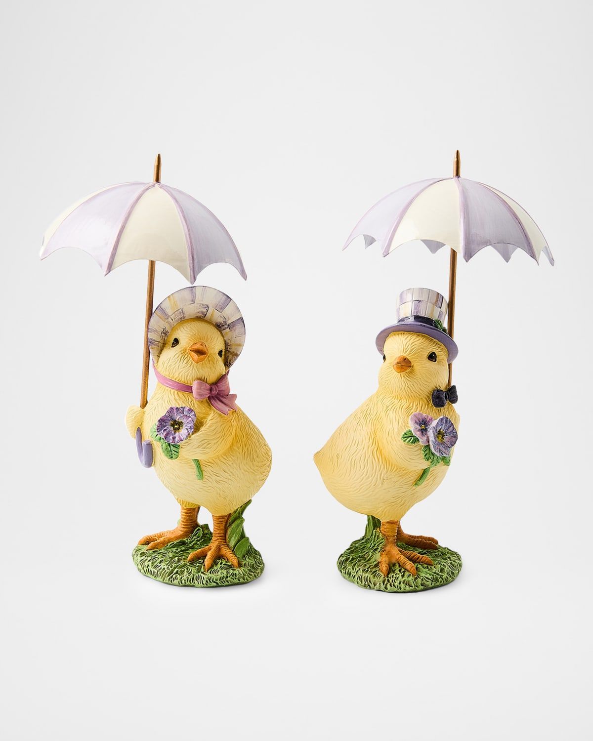Pansy Party Umbrella Chicks, Set of 2