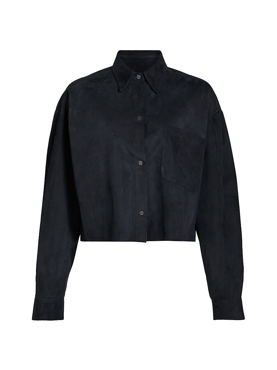 Women's Little Big Joe Suede Jacket - Midnight - Size Small