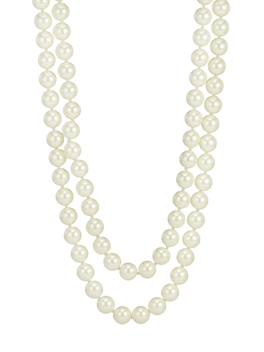 Women's Faux Pearl Rope Necklace - Pearl