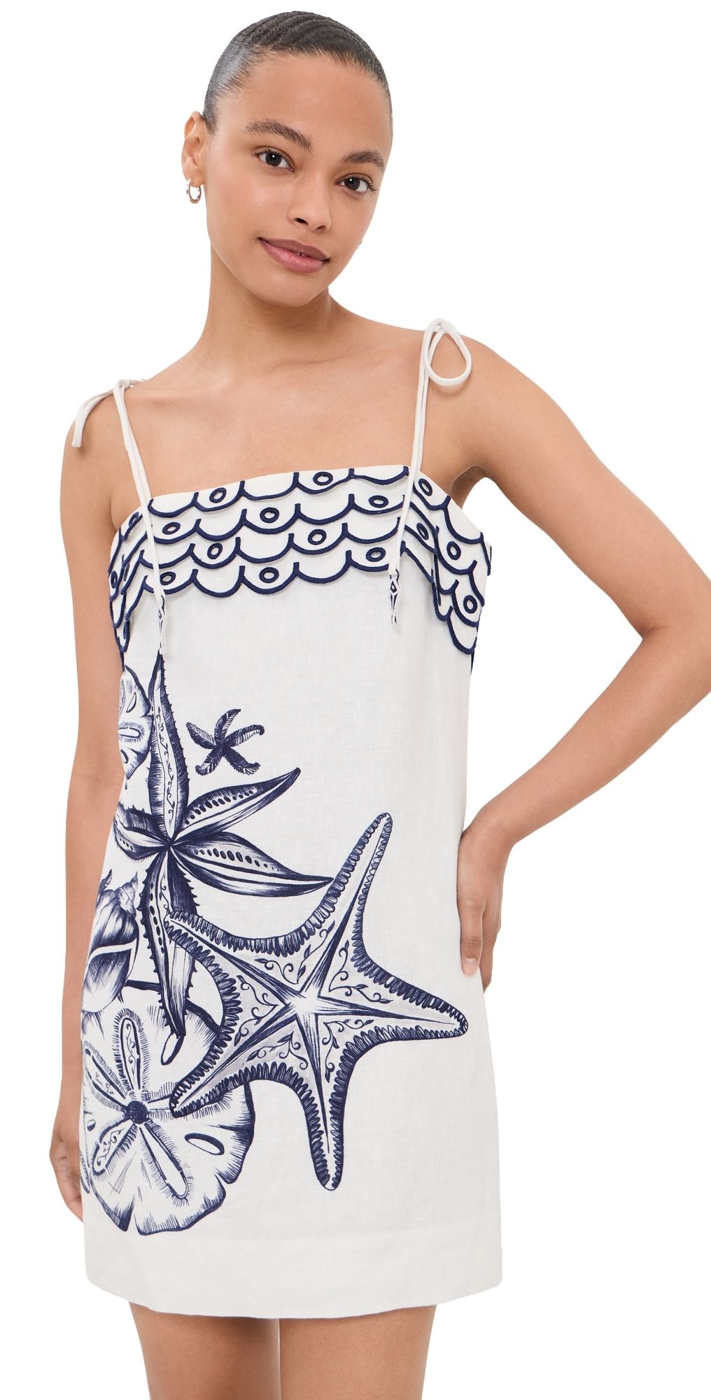 FARM Rio Coast Stars Off-White Mini Dress Coast Stars Off-White XS