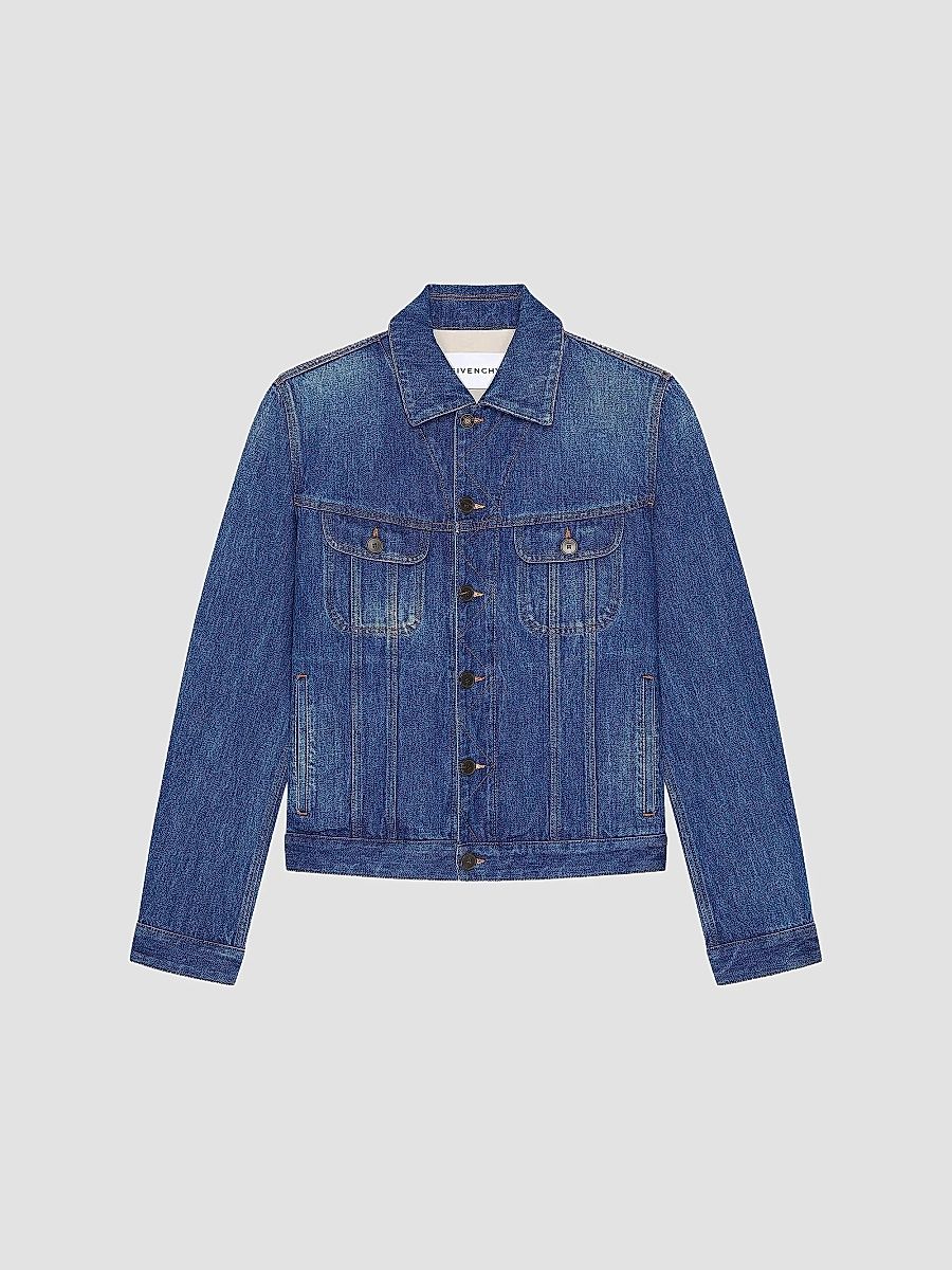 Givenchy Men's Jacket in Medium Denim - Medium Blue - Size XXL