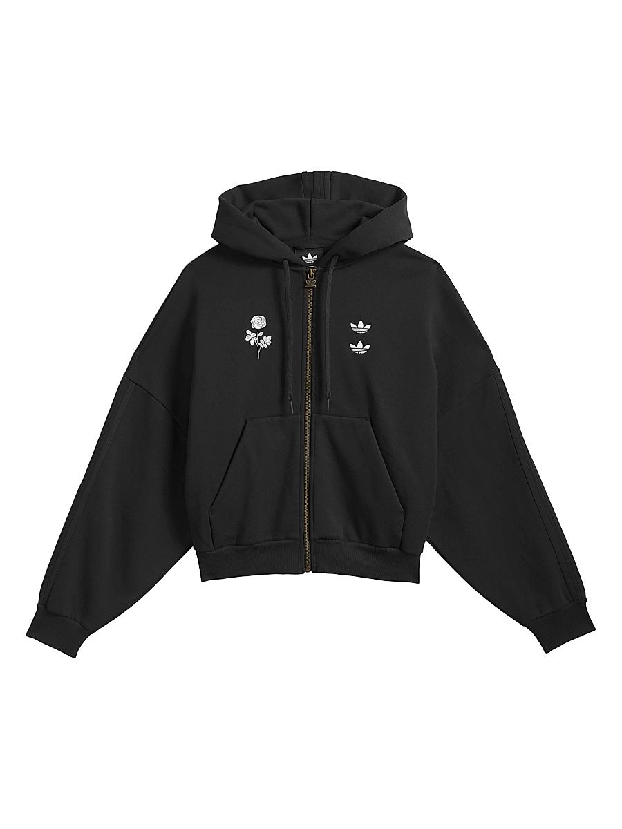 Men's adidas x Willy Chavarria Full-Zip Hoodie - Black - Size XL