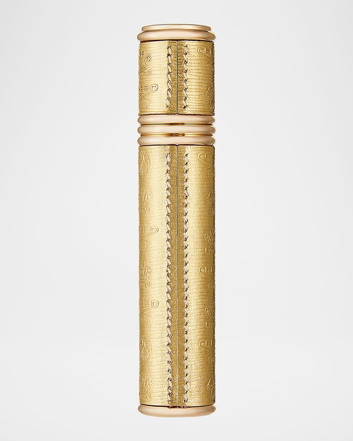 Empty Gold Refillable Pocket Spray Case, 0.33 oz.