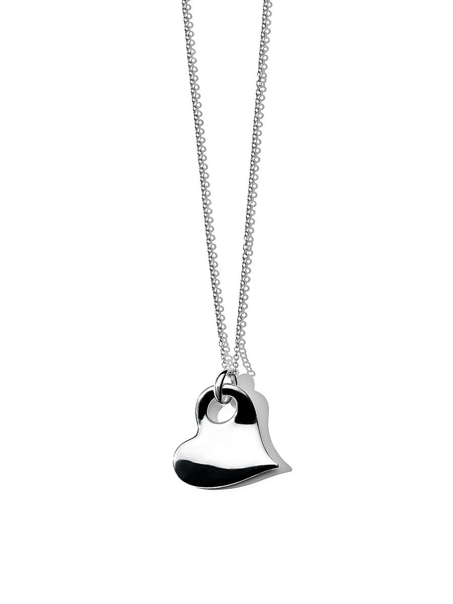 Women's Classico Sterling Silver Heart Pendant Necklace - Silver