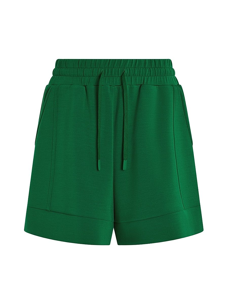 Women's Atrium Jersey Drawstring Shorts - Verdant Green - Size Small