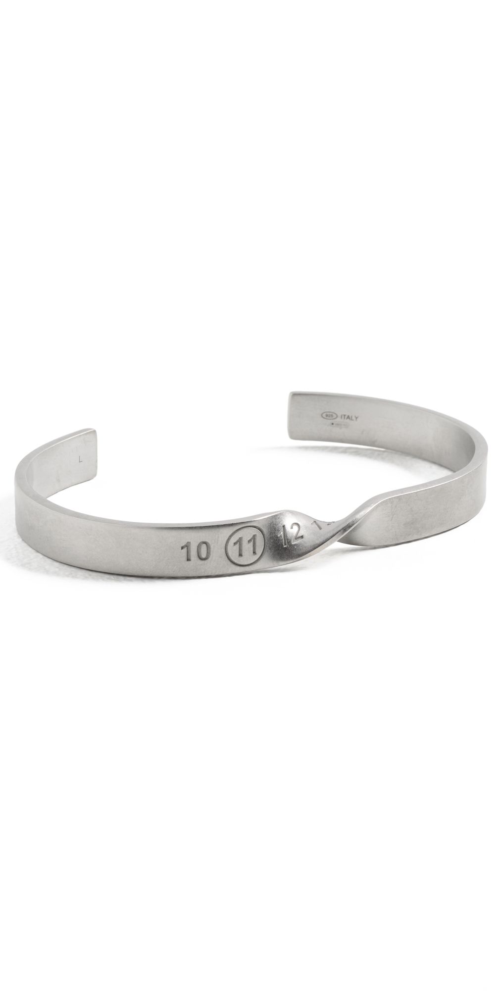 Maison Margiela Number Twist Family Bracelet Palladio Semi Polished Plating M