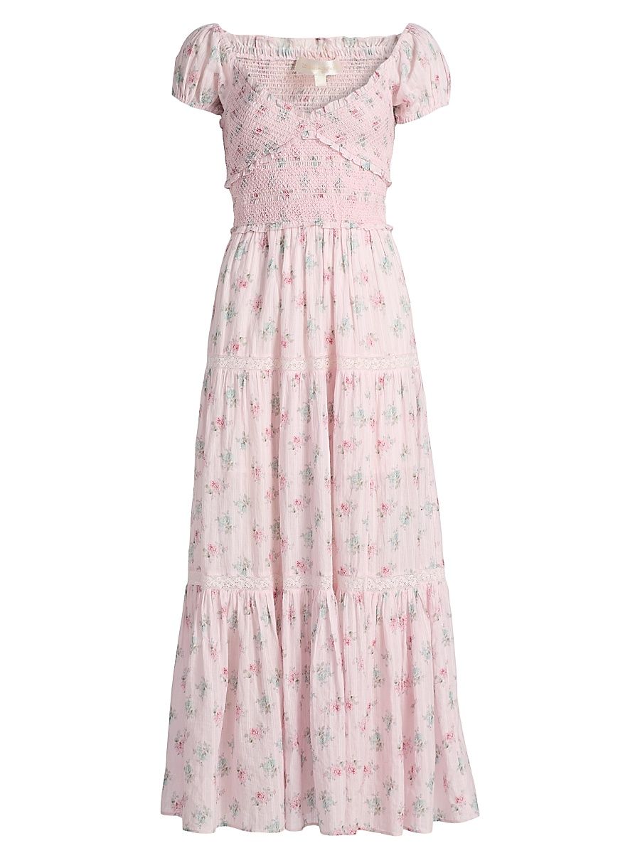 Women's Amandla Cotton Maxi Dress - Eau De Rose - Size XL