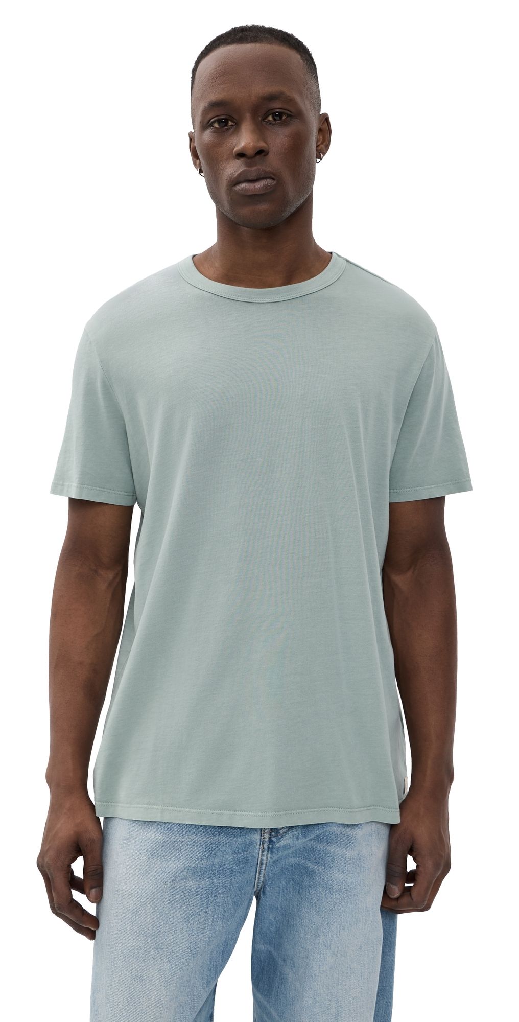 Marine Layer Signature Sea Change Crew Tee Iceberg Green L
