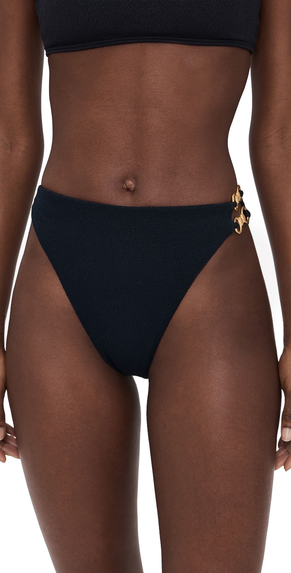 ViX Paula Hermanny Nell Cheeky Hot Pants Black XS