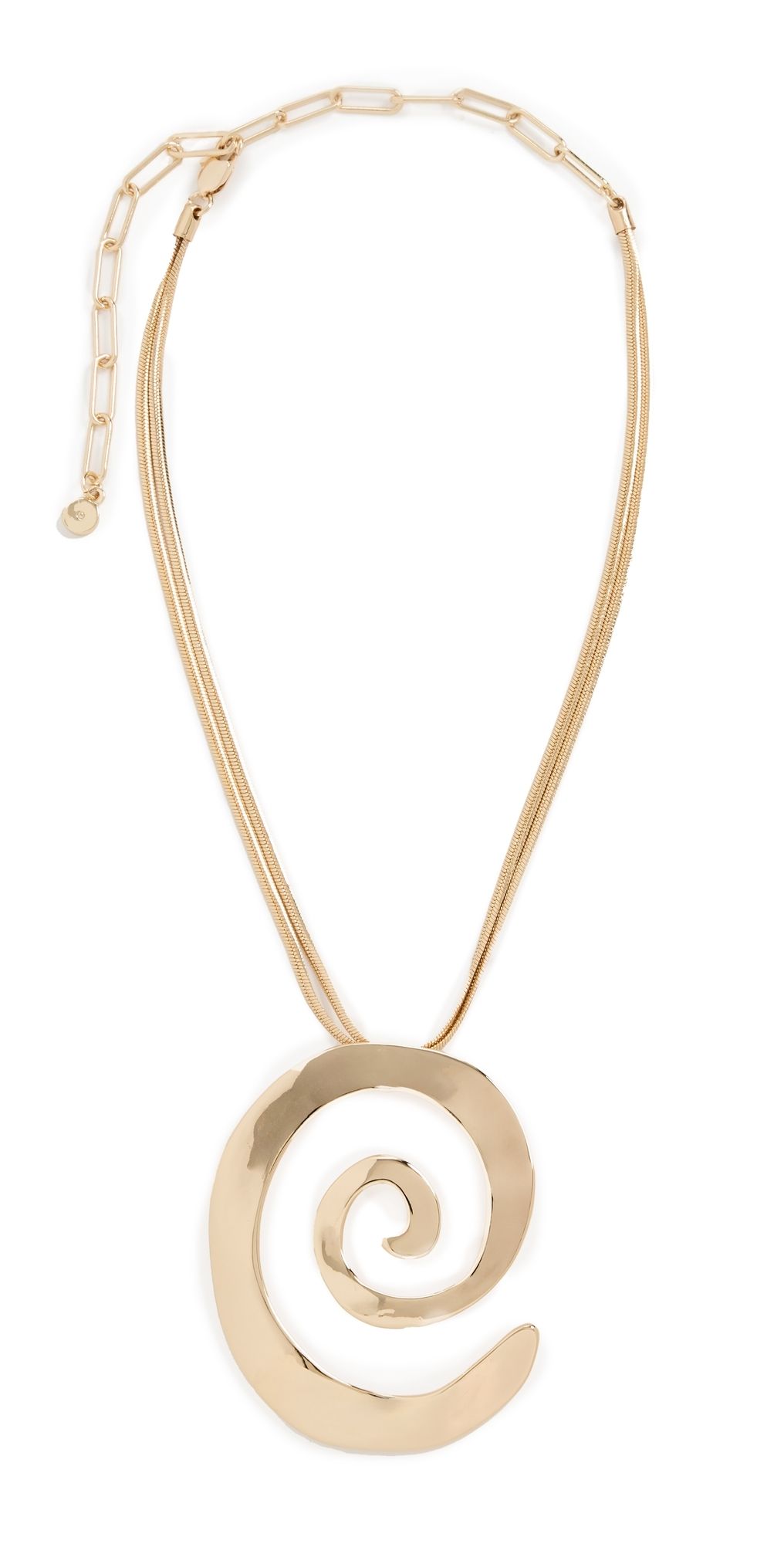 Ettika Aura Swirl Necklace Gold One Size