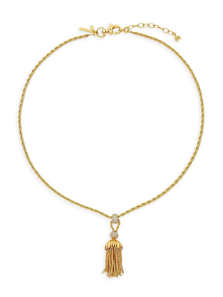 Women's Chateau Rope Tassel Necklace - Gold