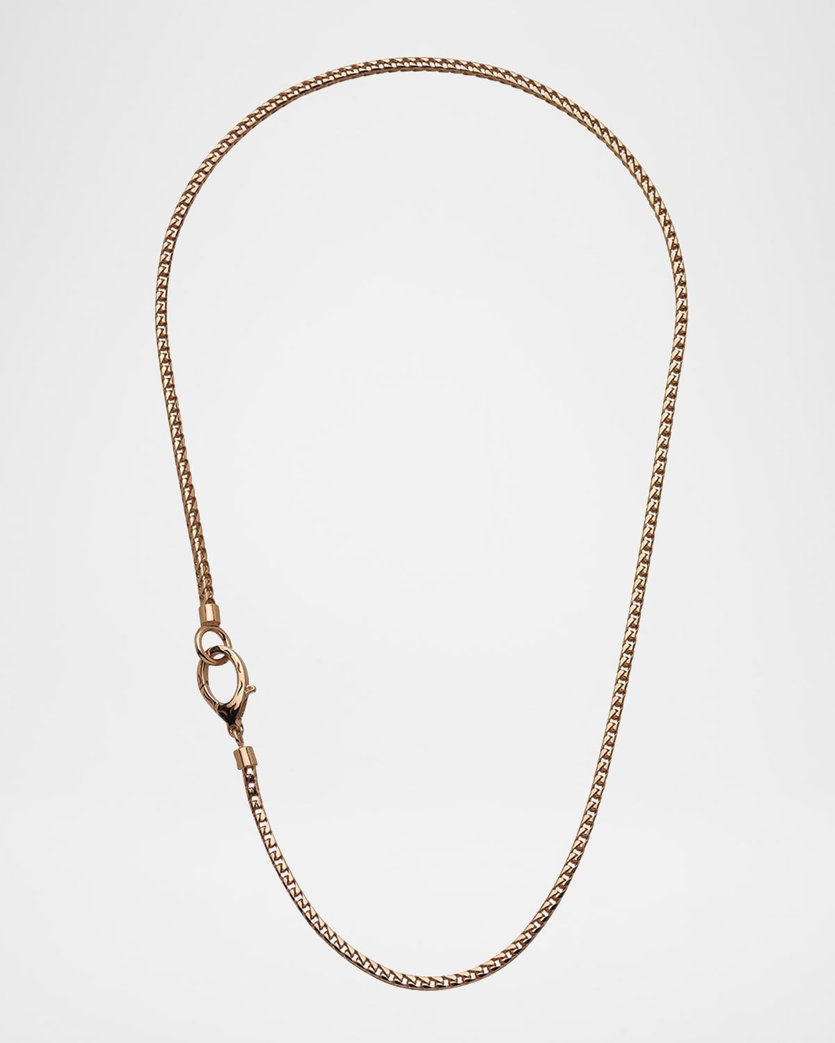 Men & apos;s Mesh Rose Gold Plated Silver Necklace, 24"L